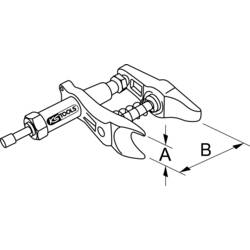 KS Tools 6700141 Vytlačovač kulových kloubů Upínací rozsah 36 mm
