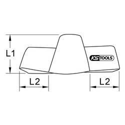 KS Tools 1174220 Ochranný kryt a kryt s ochrannou izolací, 100 mm Zakrývací ochranná plachta PVC 1 ks