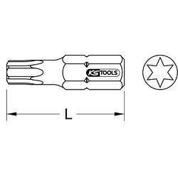 KS Tools 918.3535 9183535 bit Torx T 40 speciální ocel niklováno C 6.3 1 ks