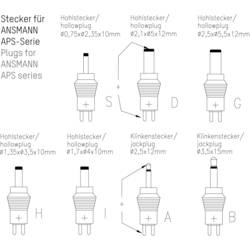 Ansmann 1201-0025 zásuvkový napájecí adaptér, nastavitelný, 15 V/DC, 13.5 V/DC, 12 V/DC, 9 V/DC, 7.5 V/DC, 6 V, 5 V/DC, 2250 mA, 27 W