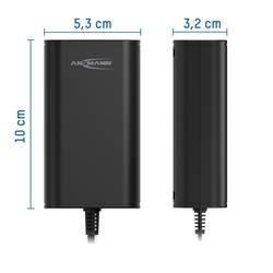 Ansmann 1201-0025 zásuvkový napájecí adaptér, nastavitelný, 15 V/DC, 13.5 V/DC, 12 V/DC, 9 V/DC, 7.5 V/DC, 6 V, 5 V/DC, 2250 mA, 27 W