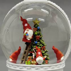 Konstsmide 4300-200 LED svítilna Santa Claus teplá bílá LED bílá naplněné vodou, časoměřič
