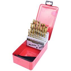 KS Tools 330.4613 3304613 HSS TIN-TIP sada spirálových vrtáku do kovu 1 mm, 1.5 mm, 2 mm, 2.5 mm, 3 mm, 3.5 mm, 4 mm, 4.5 mm, 5 mm, 5.5 mm, 6 mm, 6.5 mm, 7 mm,