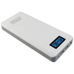 XTPower XT-16000 QC3 powerbanka Li-Ion, 15600 mAh, Quick Charge 3.0, USB, DC zásuvka 3,5 mm, bílá, Indikátor stavu