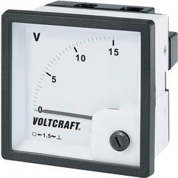 Analogové panelové měřidlo VOLTCRAFT AM-72x72/15V 15 V