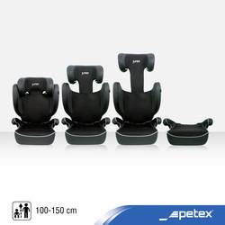 Petex Basic 1500 schwarz HDPE nach ECE R129 dětská sedačka černá
