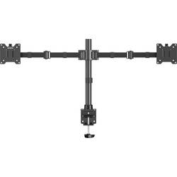 SpeaKa Professional SP-MM-221 držák na stůl pro monitor 2 Displej: (s) 43,2 cm (17) - 88,9 cm (35) černá nastavitelná výška, naklápěcí, nakláněcí, otočný
