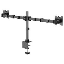 SpeaKa Professional držák na stůl pro monitor SP-MM-221 2 Displej: (s) 43,2 cm (17) - 88,9 cm (35) černá nastavitelná výška, naklápěcí, nakláněcí, otočný