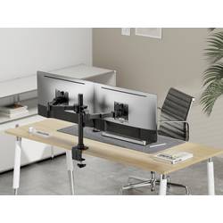 SpeaKa Professional držák na stůl pro monitor SP-MM-221 2 Displej: (s) 43,2 cm (17) - 88,9 cm (35) černá nastavitelná výška, naklápěcí, nakláněcí, otočný