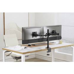 SpeaKa Professional držák na stůl pro monitor SP-MM-221 2 Displej: (s) 43,2 cm (17) - 88,9 cm (35) černá nastavitelná výška, naklápěcí, nakláněcí, otočný