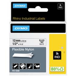 etikety DYMO IND RHINO 18758 Nylon Barva pásky: bílá Barva písma:černá 12 mm 3.5 m
