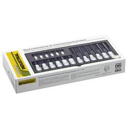 Proxxon Industrial sada nástrčných klíčů a bitů, metrický, 1/4 (6,3 mm), 1/2, 18dílná, 23 100