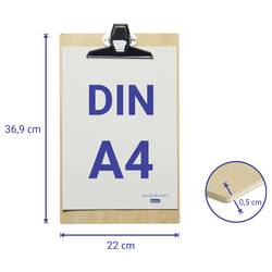 Maul deska s klipem 2394570 hnědá (š x v x h) 22 x 36.9 x 3.7 cm