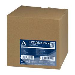Arctic ARCTIC F12 - Rev 3 - Gehäuselüfter - 120 mm - Schwarz (Packung mit 5) PC větrák s krytem černá (š x v x h) 120 x 25 x 120 mm