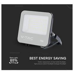 V-TAC V-TAC Faro LED SMD Chip CREE 50W 135LM/W Slim Cavo 15cm Nero 6500K IP65 232176 venkovní LED reflektor Energetická třída (EEK2021): D (A - G) 50 W Barvy