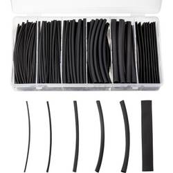 TRU COMPONENTS TC-9206232 sada smršťovacích bužírek černá Poměr smrštění:2:1 170 díly