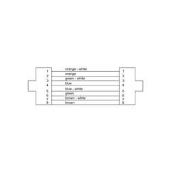 Cordial 15609 RJ45 síťové kabely, propojovací kabely CAT 6A SF/UTP 1.50 m černá krytí PUR 1 ks