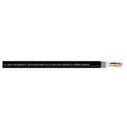 Cordial 15554 RJ45 síťové kabely, propojovací kabely CAT 5e S/UTP 0.3 m černá krytí PUR 1 ks