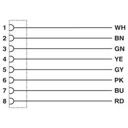 Phoenix Contact SACC-E-M12FS-8CON-M16/0,5 VA vestavný zástrčkový konektor pro senzory - aktory, 1458842, piny: 8, 0.50 m, 1 ks