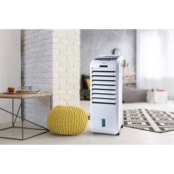 DOMO DO153A ochlazovač vzduchu 55 W (d x š x v) 28.3 x 25.3 x 71.5 cm bílá LED displej, s dálkovým ovládáním, otočný, s časovačem, se zvlhčovačem vzduchu