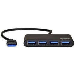 PORT Designs 900121 USB Hub 4 porty USB-A USB 3.0 5 GBit/s černá 900121