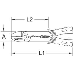 KS Tools 115.1231 1151231 krimpovací kleště krimpovací kabelové koncovky , 0.75 do 6 mm²