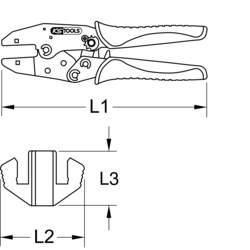 KS Tools 115.1465 1151465 krimpovací kleště