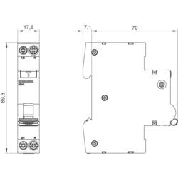 Siemens 5SV13167KK16 proudový chránič/elektrický jistič 1pólový 16 A 0.03 A 230 V