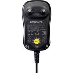 VOLTCRAFT VC-11320925 zásuvkový napájecí adaptér, nastavitelný, 3 V/DC, 4.5 V, 5 V/DC, 6 V/DC, 7.5 V/DC, 9 V/DC, 12 V/DC, 1 A, 12 W