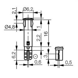 Signal Construct SKGD05001 indikační LED červená 7 V/DC Tray