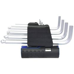 KS Tools 920.2250 inbus sada klíčů 5/64 palec, 3/32 palec, 1/8 palec, 5/32 palec, 3/16 palec, 1/4 palec, 5/16 palec, 3/8 palec, 1/2 palec, 9/16 palec 10dílná