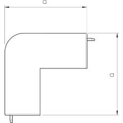 OBO Bettermann 6192211 montážní příslušenství vnější roh (š x v) 30 mm x 30 mm 4 ks čistě bílá