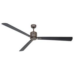 CasaFan ECO NEO III 180-4 BZ-SW/TK WiFi Flügel Schwarz/Teak stropní ventilátor 28 W (Ø x v) 180 cm x 360 mm bronzová s dálkovým ovládáním, s časovačem, vhodný
