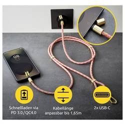 Intenso Kabel USB-C USB 2.0 USB-C ® zástrčka, USB-C ® zástrčka 1.65 m neonová šňůrka na mobilní telefon 7991005 datový kabel, nabíjecí kabel