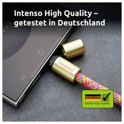 Intenso Kabel USB-C USB 2.0 USB-C ® zástrčka, USB-C ® zástrčka 1.65 m neonová šňůrka na mobilní telefon 7991005 datový kabel, nabíjecí kabel