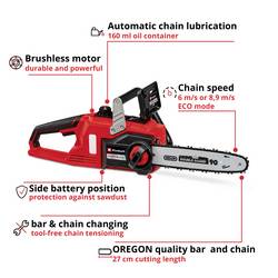 Einhell Power X-Change FORTEXXA 18/30 akumulátor řetězová pila délka čepele 300 mm