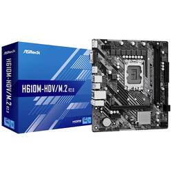 ASRock H610M-HDV/M.2 2.0 Základní deska Socket (PC) Intel® 1700 Tvarový faktor Micro-ATX Čipová sada základní desky Intel® H610