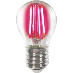 LightMe LM85314 LED Energetická třída (EEK2021) G (A - G) E27 kapkový tvar 4 W = 4 W červená (Ø x v) 45 mm x 77 mm vlákno 1 ks