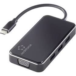 Renkforce RF-4613076 USB-C® dokovací stanice Vhodné pro značky (dokovací stanice pro notebook): univerzální napájení USB-C®