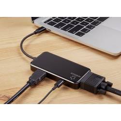 Renkforce RF-4613076 USB-C® dokovací stanice Vhodné pro značky (dokovací stanice pro notebook): univerzální napájení USB-C®