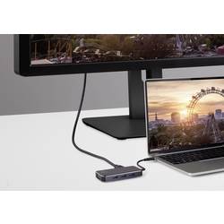 Renkforce RF-4613076 USB-C® dokovací stanice Vhodné pro značky (dokovací stanice pro notebook): univerzální napájení USB-C®