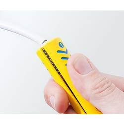 Jokari 30600 Secura Coaxi No.1 odizolovací nástroj Vhodné pro odizolovací kleště koaxiální kabel, PVC kulaté kabely 4.8 do 7.5 mm RG58, RG59 Vhodné pro značku