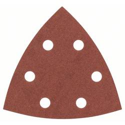 Bosch Accessories 2607017110 2607017110 brusný papír pro delta brusky na suchý zip, s otvory Zrnitost 240 Rozměr přes roh 93 mm 25 ks
