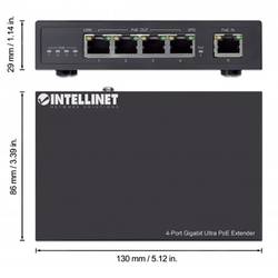Intellinet 561617 PoE extender 10 / 100 / 1000 MBit/s IEEE 802.3af (12.95 W), IEEE 802.3at (25.5 W), IEEE 802.3bt