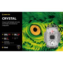 ArmyTek F07001G Crystal Grey přenosné LED svítidlo LED šedá, transparentní