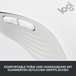 Logitech Signature M650 L optická myš, přenos bezdrátový, Bluetooth®, 5 tlačítko, 4000 dpi, bílá