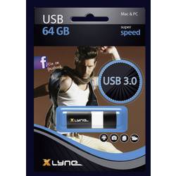 Xlyne Wave USB flash disk 64 GB černá, bílá 7964000 USB 3.2 (Gen 1x1)