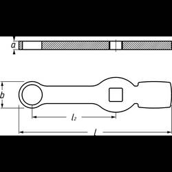 Hazet 4937-19 Úderový očkový klíč