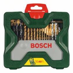 Bosch Accessories 2607019600 X-Line 40dílná sada bitů a vrtáků kov, kámen, beton, dřevo, zdivo, plexisklo