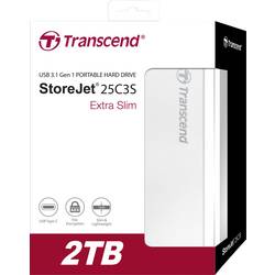 Transcend StoreJet® 25C3S, StoreJet® 25C3S, 2 TB, externí HDD 6,35 cm (2,5), USB-C®, vícebarevná, TS2TSJ25C3S